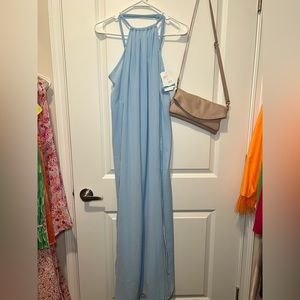 Blue maxi dress